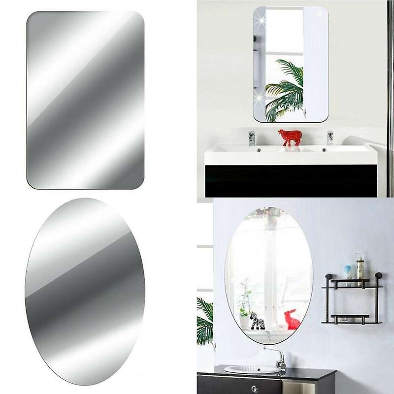 Mirror Wall Sticker Rectangle Self Adhesive Room Decor High Quality Furniture Films Mirror Foil 50X5