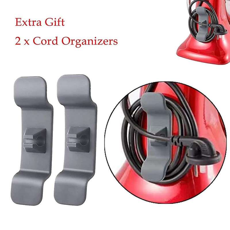 Mixer Mover Sliding Mats for KitchenAid Stand Mixer with 2 Cord Organizers Slider Mat Pad for Kitch