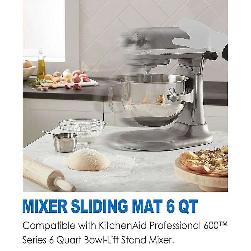 Mixer Sliding Mat, Mixer Slider Mat for KitchenAid Professional 600 Series 5-8 Quart Bowl Lift Stan