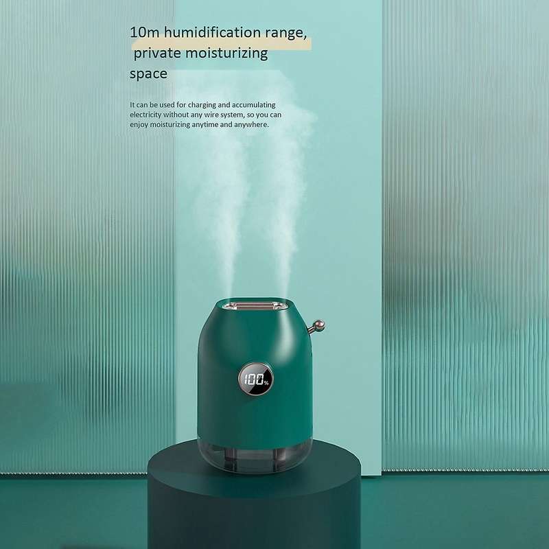 MJM-01K Modern Series Dual Spray Humidifier Dual Outlet Fog Power Display Retro Look Large Capacity