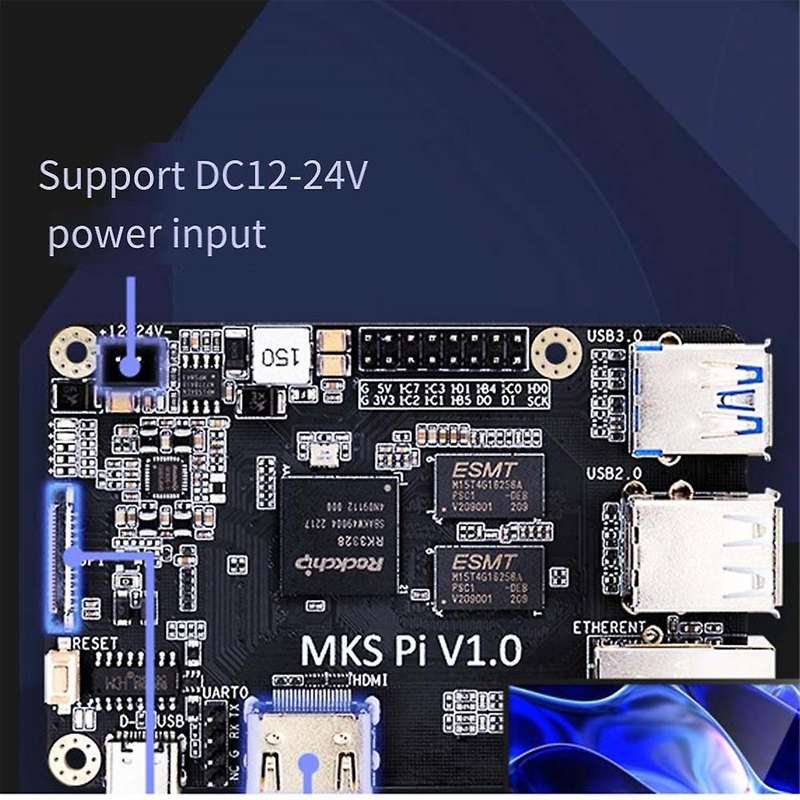 Mks Pi Klipper Motherboard Controller 64bits Soc Onboard Klipperscreen for Voron Compatible for -a