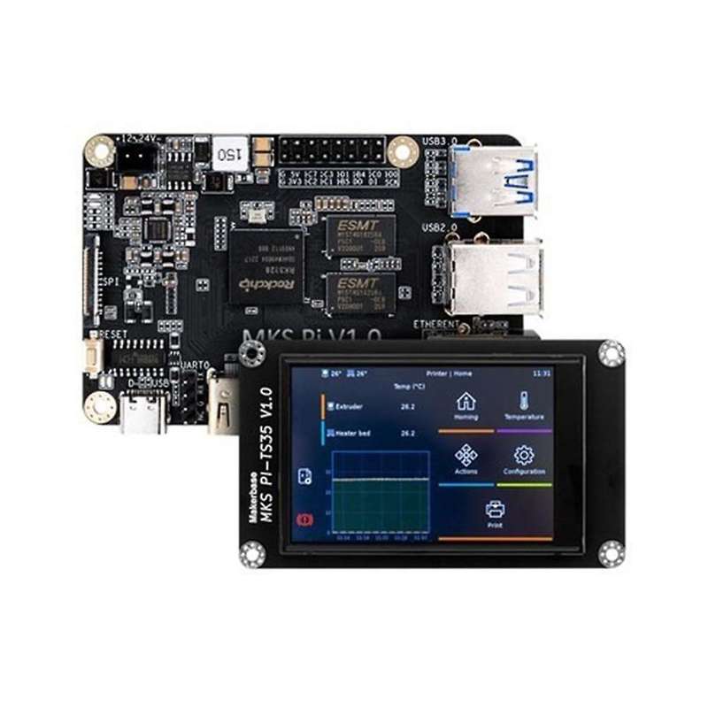 Mks Pi Klipper Motherboard Controller 64bits Soc Onboard Klipperscreen for Voron Compatible for -b