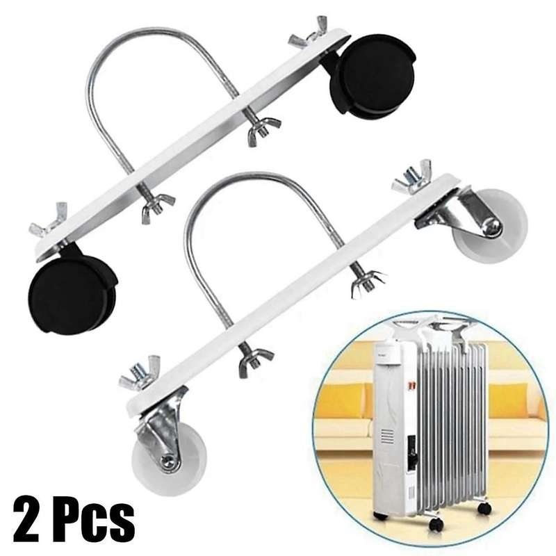 Mobile Pulley Bracket for Electric Heaters, Oil Tin Hydroelectric Radiator Stand, Easily Move Your H