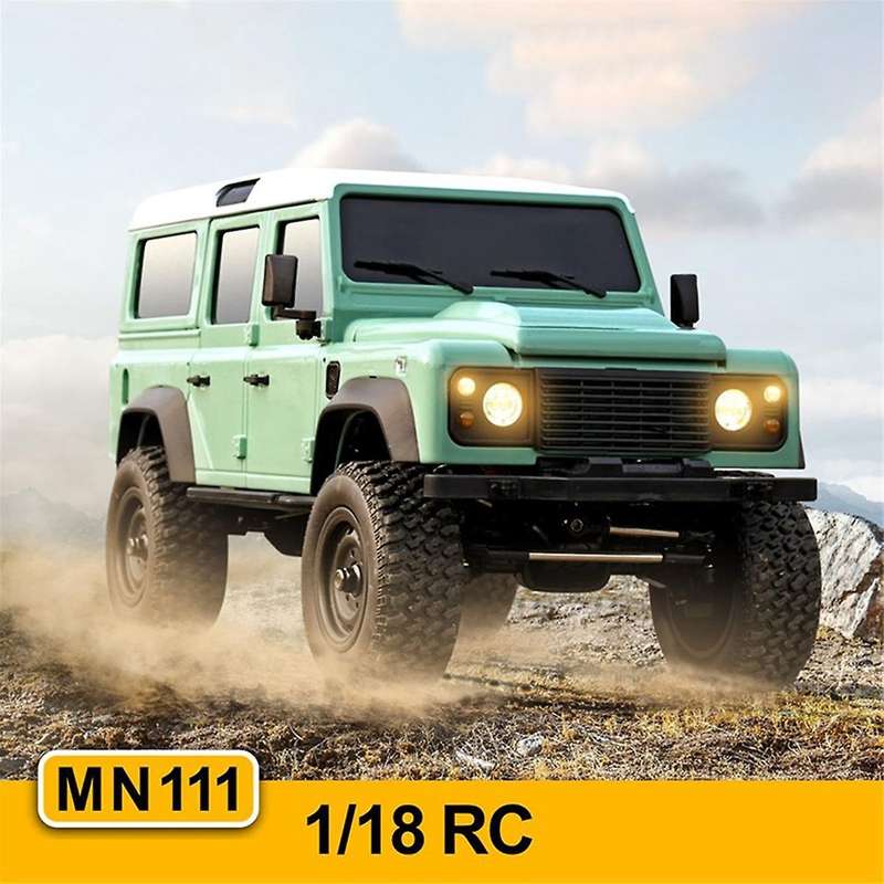 Mn Model Mn111 D110 Rtr Version 1/18 4wd Climbing Car Toys 180 Motor Led Light Portal Axle Body She