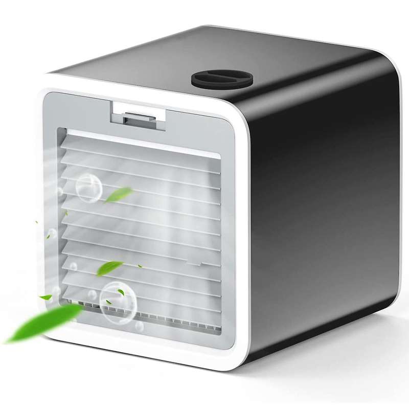 Mobile Air Conditioners, Mini Air Cooler, Humidifier and Air Purifier,with Water Tank and 3 Power Le