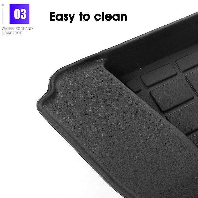 Model 3 Front and Rear Trunk organizer All Weather Trunk Liner Durable TPE Cargo Storage Mat for ,2