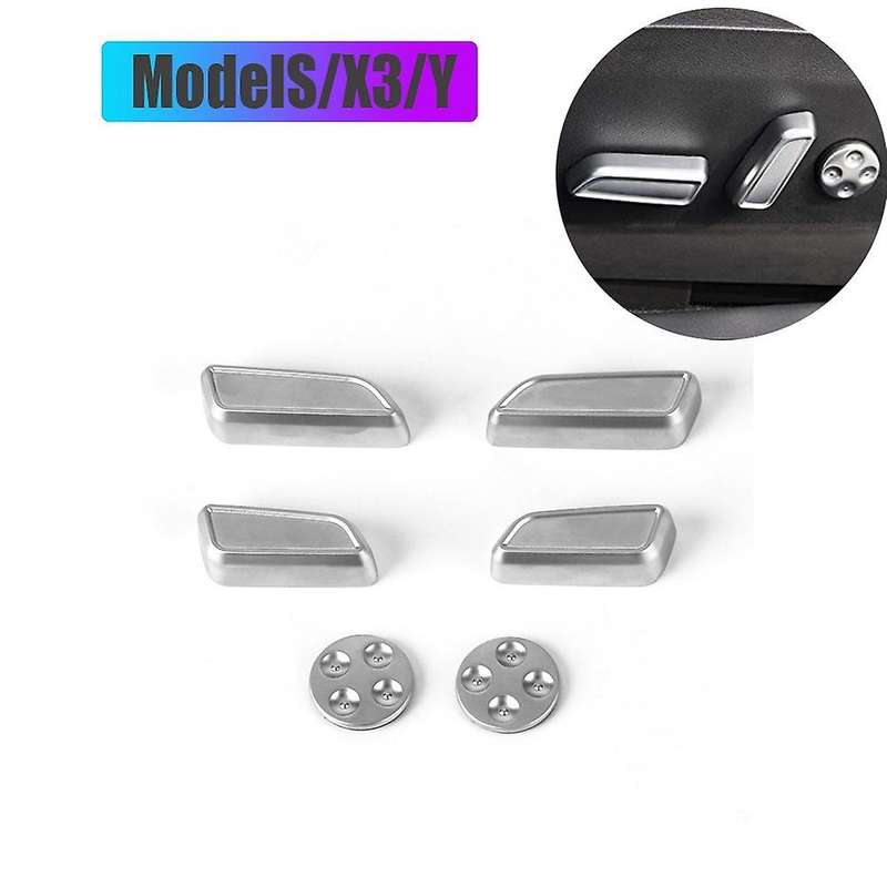 Model 3 Car Seat Adjustment Button Cover for Y X S Interior Decoration Protective Button Cover