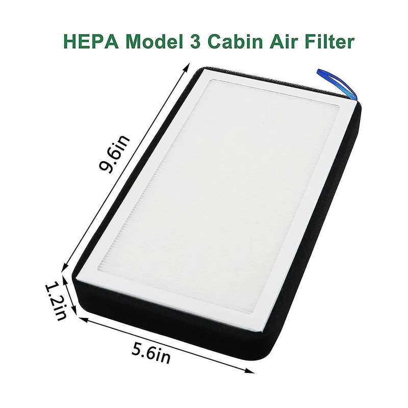 Model 3 Y Cabin Air Filter Hepa, Upgraded Air Filter with Activated Carbon Replace for Y 2017-2023