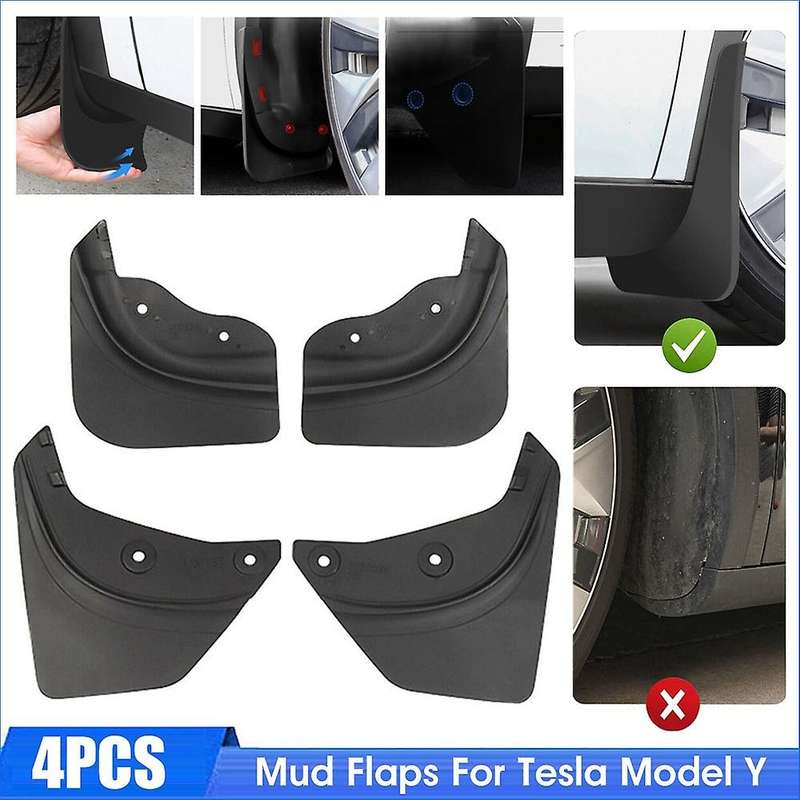 Model Y Flaps Front and Rear Splash Guards Mudguard Mudflaps Car Accessories for Model Y 2021 2022