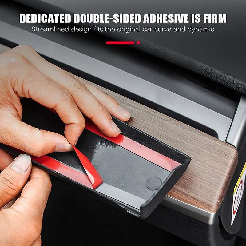 Model3 Car Center Console Trim for Model 3 2019-2021 Carbon Fiber Dashboard Panel Protective Patch A