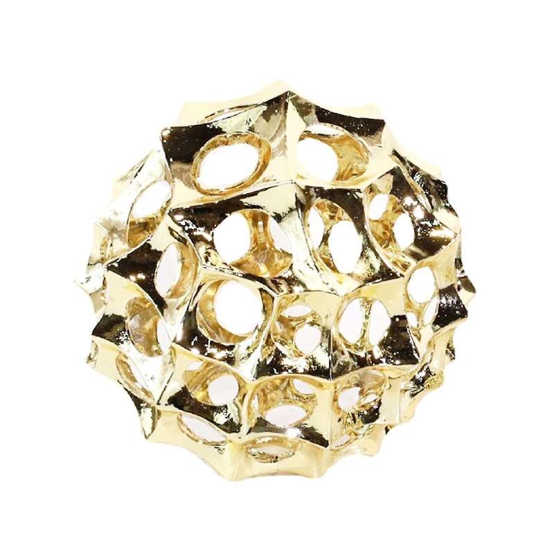 Modern Simple Metal Hollow Ball Round Ball Spike Golden Geometric Abstract Crafts Ornaments Home Dec