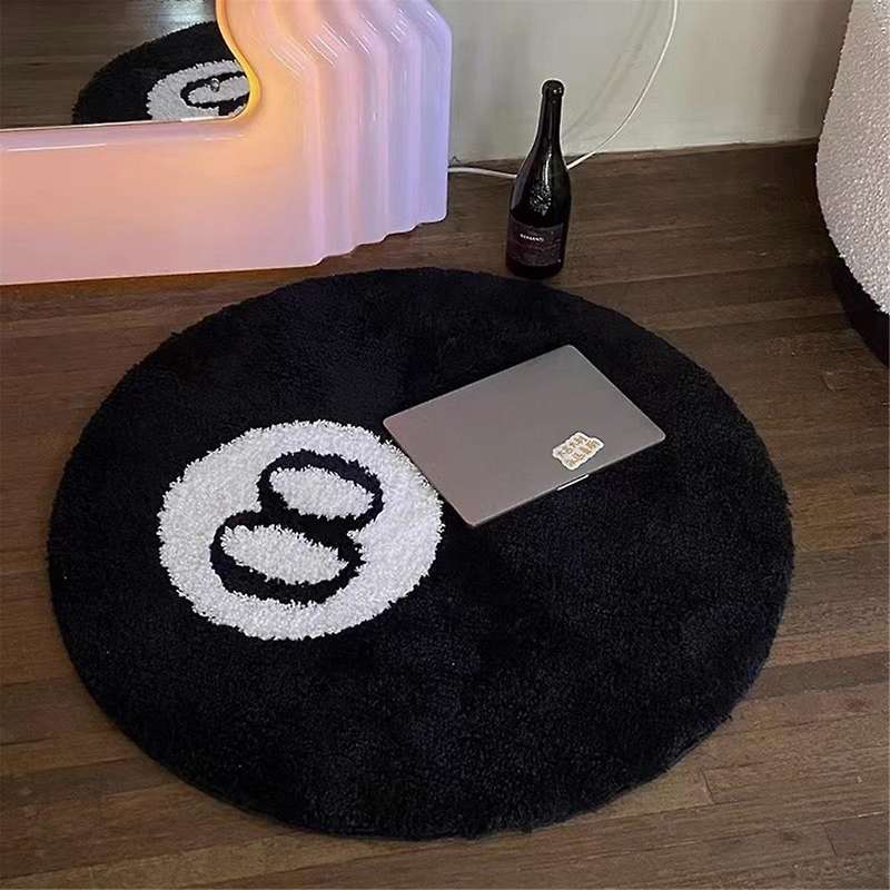 Modern Simple Ins Style Flocked Carpet Floor Mat Living Room Bedroom Bedside Blanket Plush Tea Table