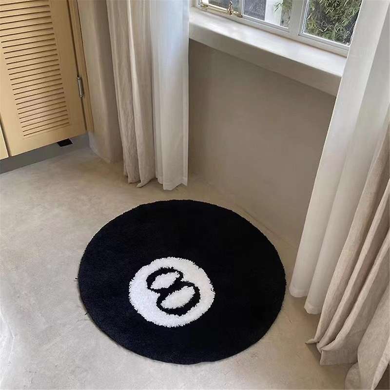 Modern Simple Ins Style Flocked Carpet Floor Mat Living Room Bedroom Bedside Blanket Plush Tea Table