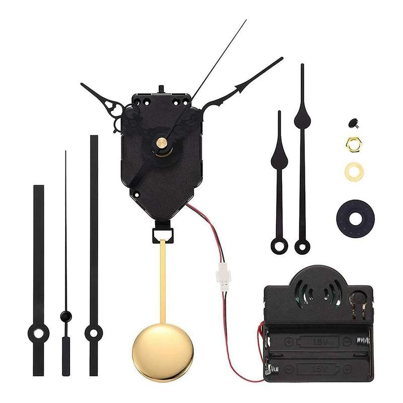 Modern Pendulum Clock Movement Set with Hands and Chime