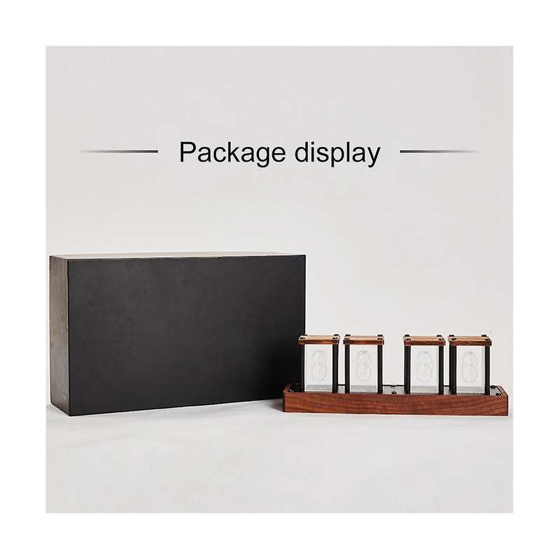 Modern Novelty Design Digital Table Desk Clock Electronic LED Luminous Retro Glows Clock Calendar S