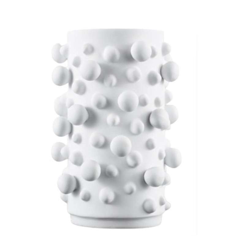 Modern Simple Resin Vase White Abstract Dots Round Irregular Bumps Crafts Ornament Storage Organizat