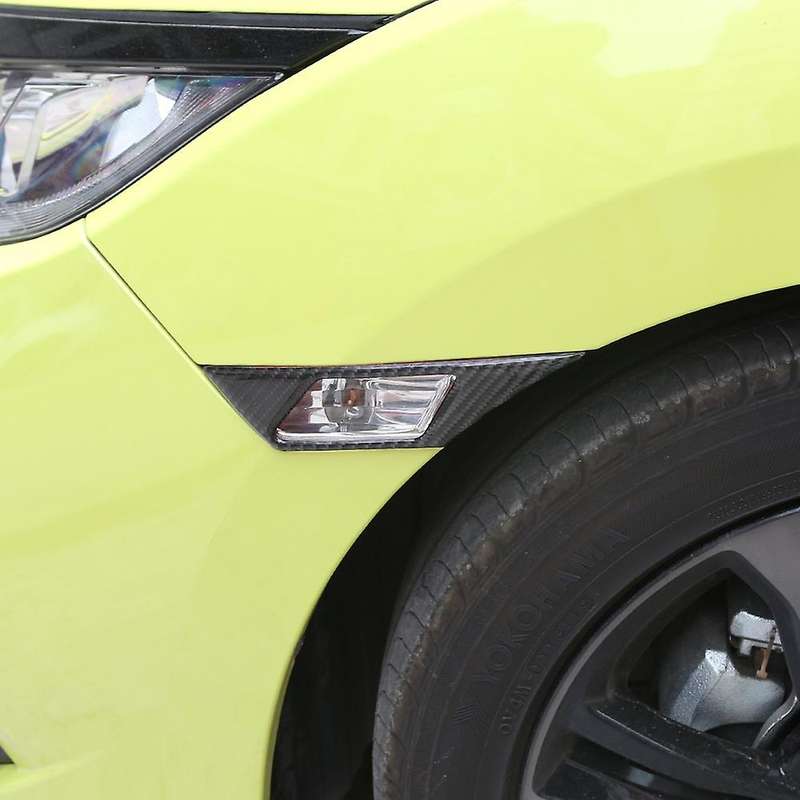 Modified Leaf Lamp Decoration, Carbon Fiber Steering Lamp, Car Modification Accessories, for