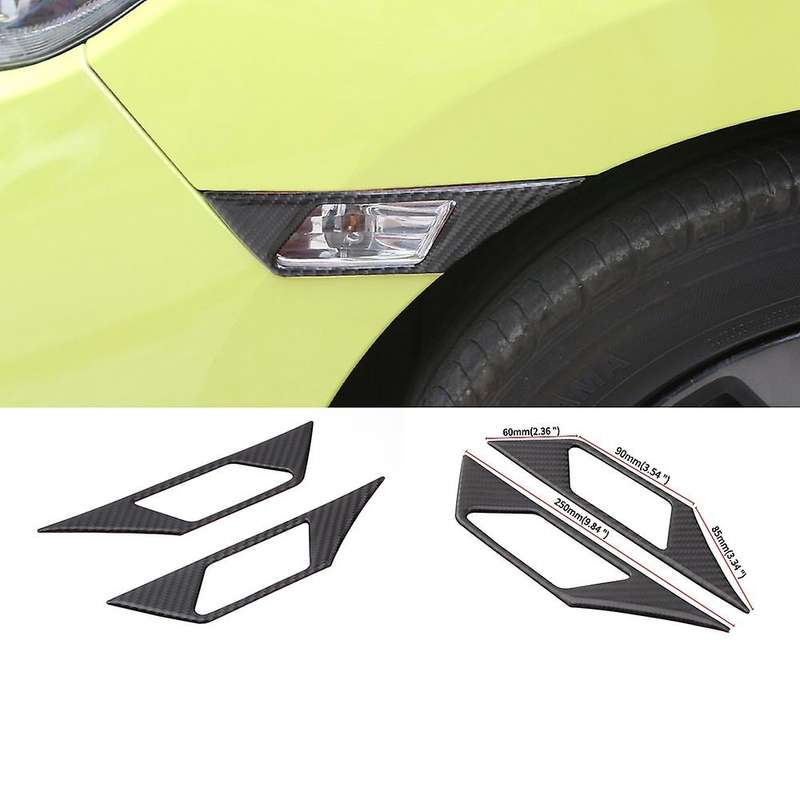 Modified Leaf Lamp Decoration, Carbon Fiber Steering Lamp, Car Modification Accessories, for