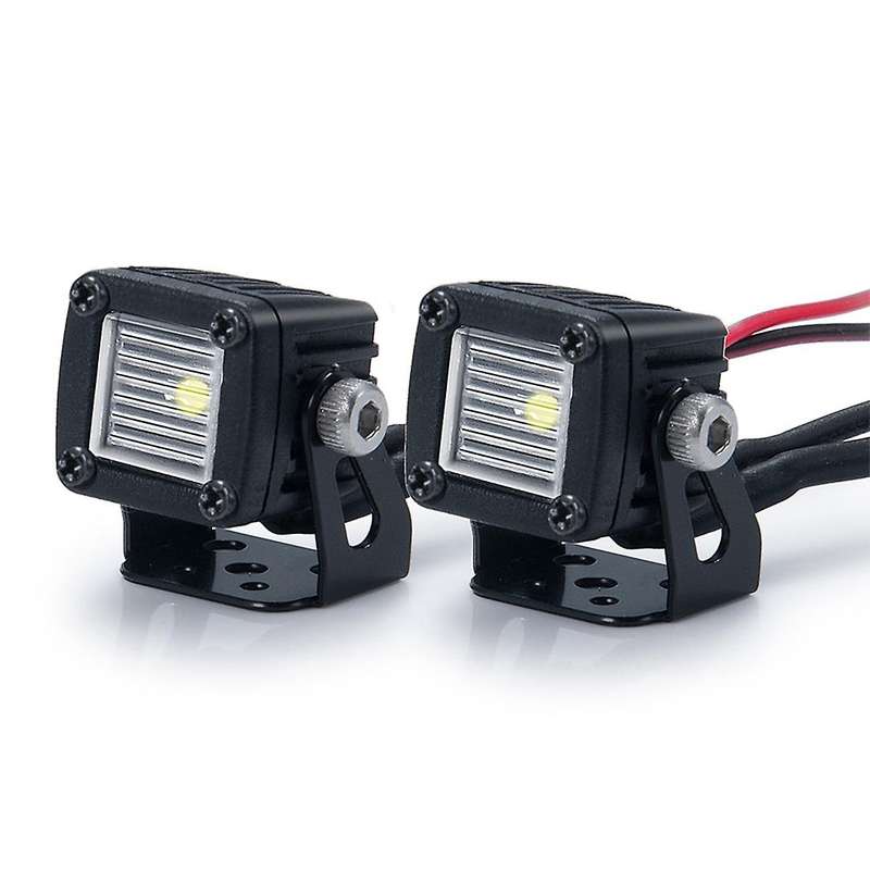 Modified Headlights Spotlights Car Top Lights Bumper Lights for Axial Scx10 Trx4 Trx6 1/10 Rc Crawl
