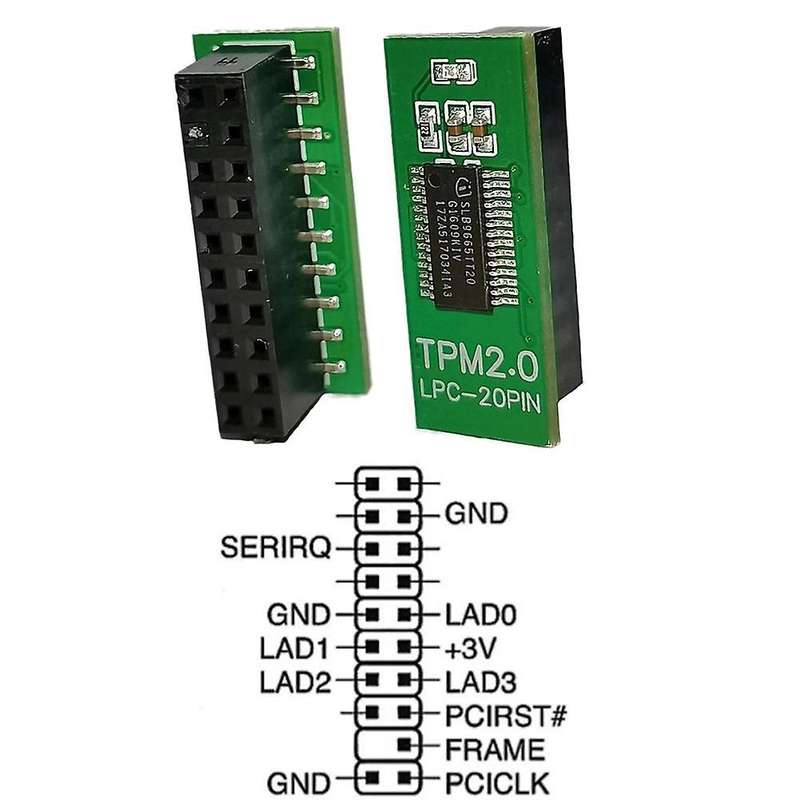 Module 20Pin Lpc for //Amd/ Encryption Security Module Remote Card Support 2.0 Version Board
