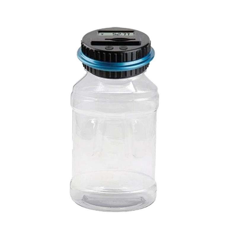 Money Depository - Money Savings Counter Clear Digital Bank Lcd Counting Money Jar Change Gift For