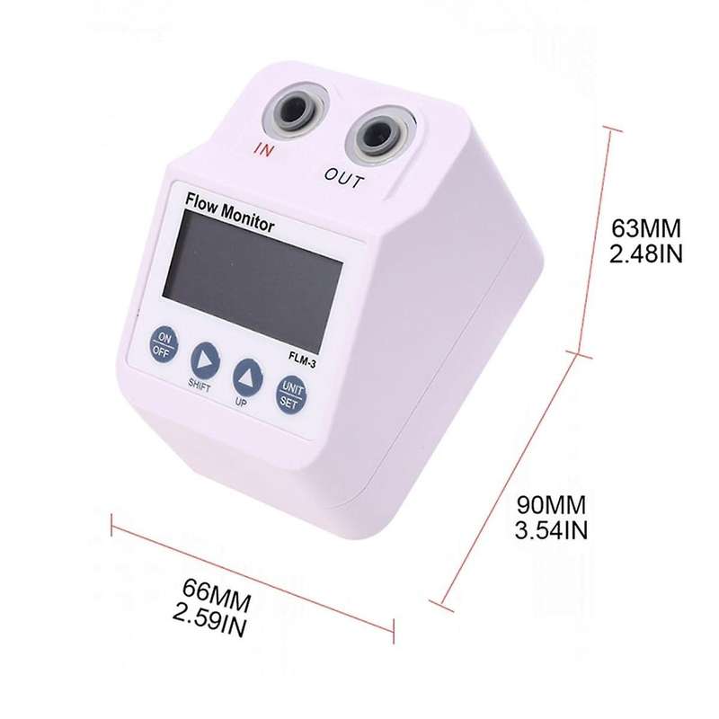 Monitor Filter Water Flow Meter Durable Electronic Digital Display Water Purifier Alarm and Power Sa