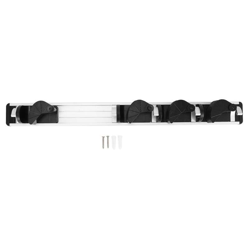 Mop Broom Holder Wall Mount Metal Pantry Organization and Garden Kitchen Tool Organizer Wall Hanger
