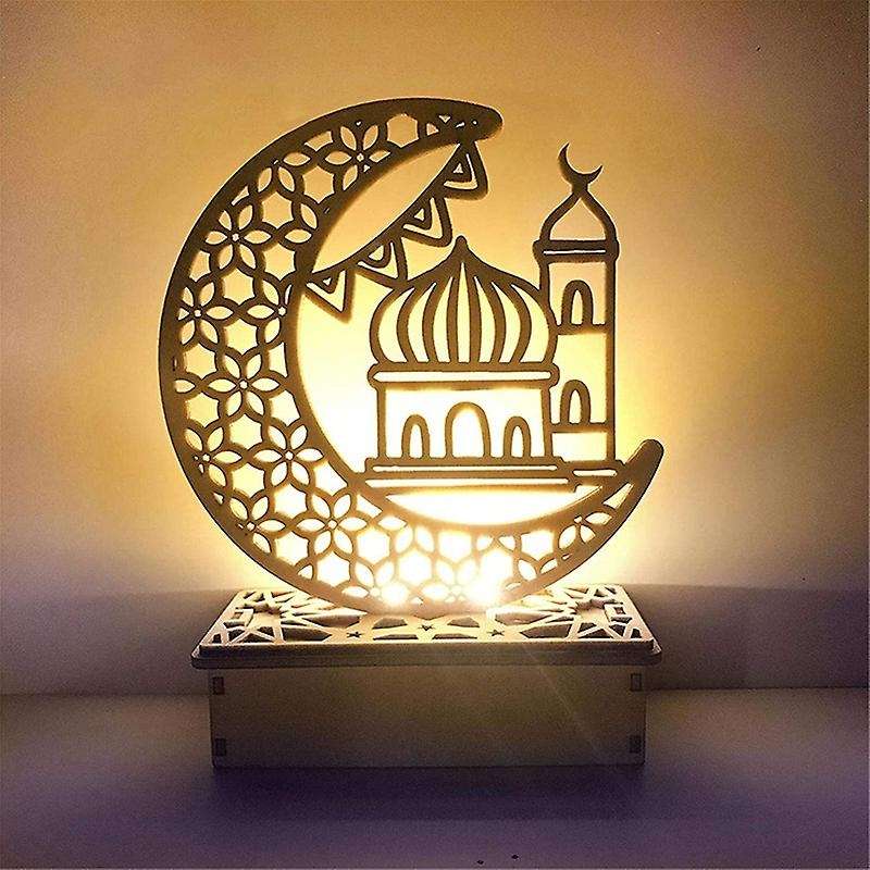 Moon Star Lights, Ramadan Decorations - Ramadan Eid Led Night Light, Decorations Table Lamp Moon St