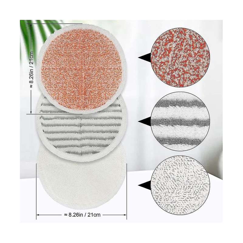 Mop Pads Replacement for Spinwave 2039a 2124 2307 Heavy Scrub Pads Scrubby Pads Soft Pads 1611297 1