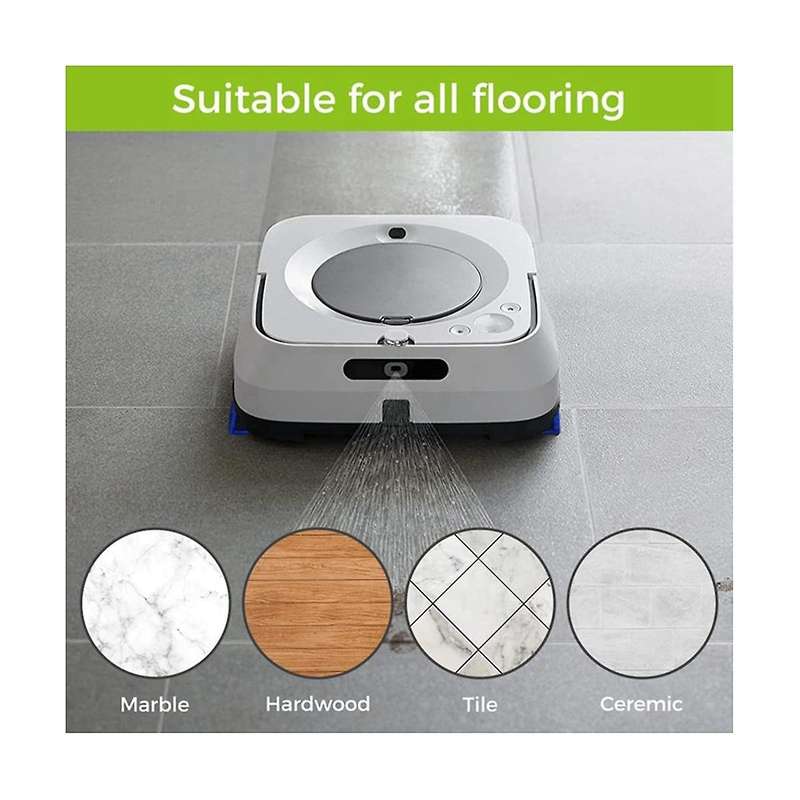 Mop Pad Accessories for Jet M6 Series Ultimate Robot Mop,washable and Reusable Robot Wet Mopping Pad