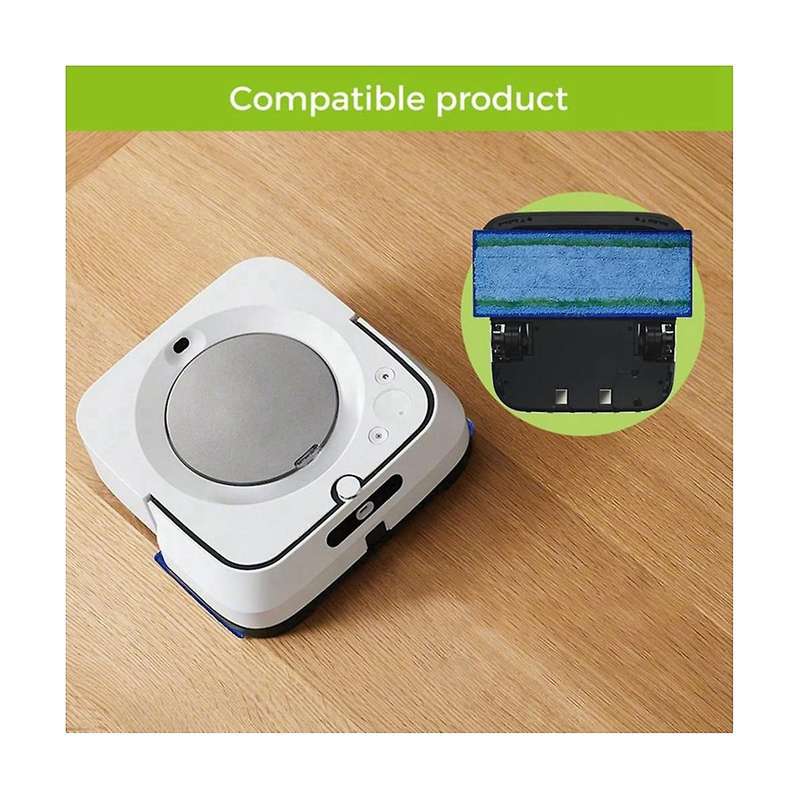 Mop Pad Accessories for Jet M6 Series Ultimate Robot Mop,washable and Reusable Robot Wet Mopping Pad