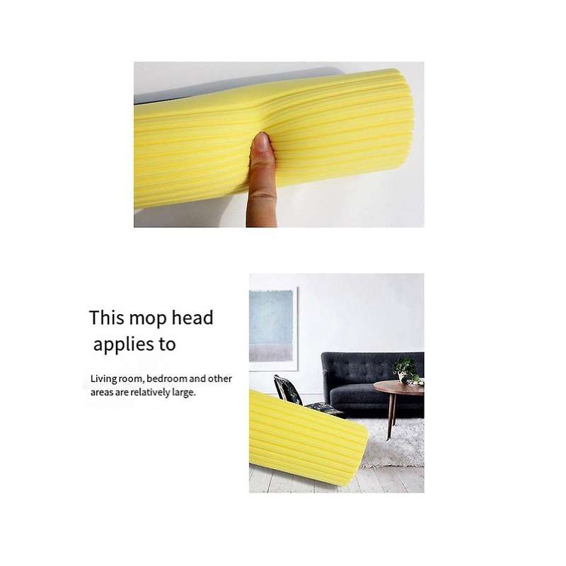 Mop Roller Head Refill Sponge Refills Cleaning Pads Absorbent Replacement Wet Mopping Clothes Access