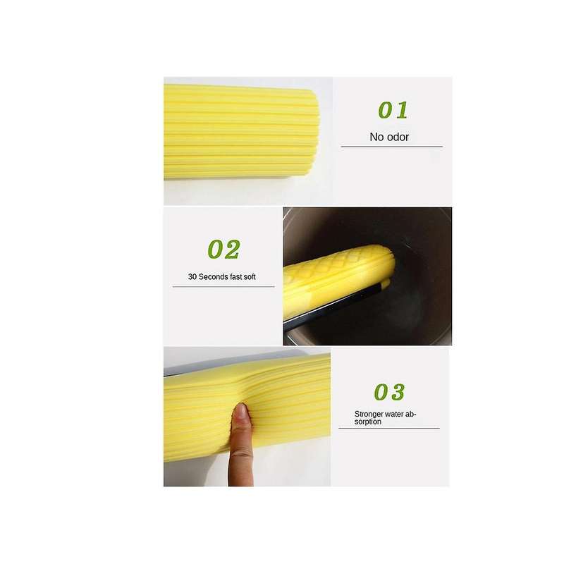 Mop Roller Head Refill Sponge Refills Cleaning Pads Absorbent Replacement Wet Mopping Clothes Access