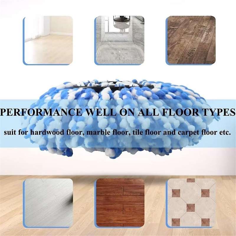 Mop Replace Head for O Rinse Clean Microfiber 2-Tank System, Replace Head with Rotating Mop Bas