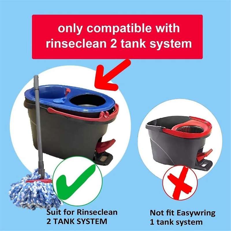 Mop Replace Head for O Rinse Clean Microfiber 2-Tank System, Replace Head with Rotating Mop Bas