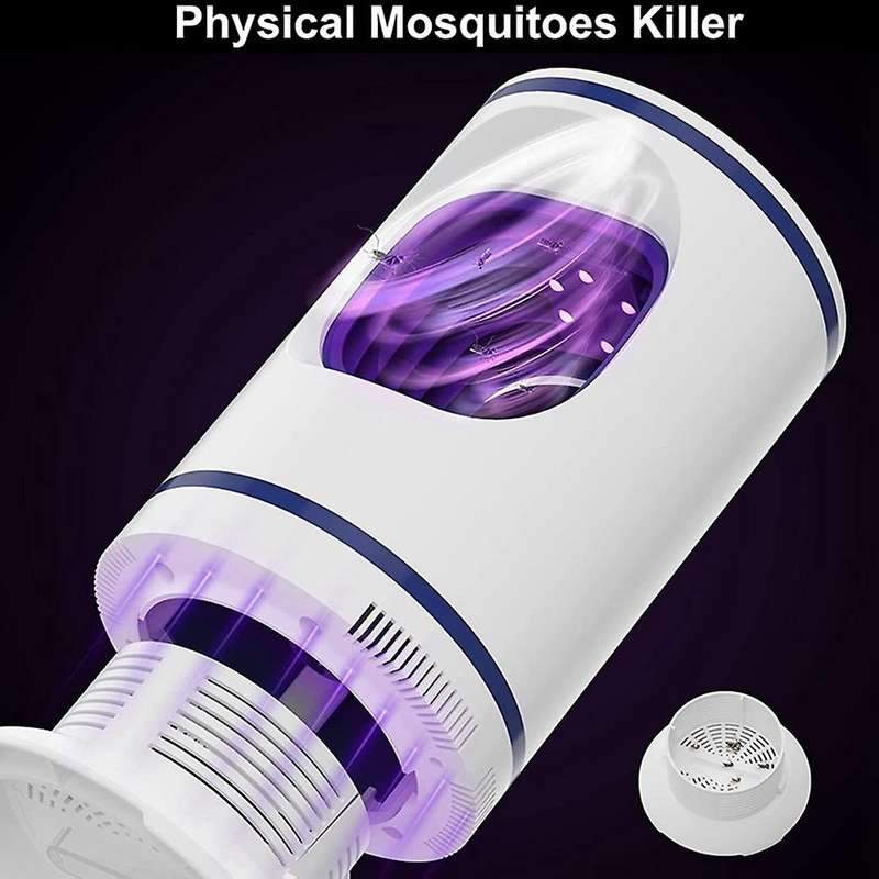 Mosquito Lamp, Electric Insect Trap and Fly Lamp for Fruit Flies and Flying Gnats, Bedroom(White)