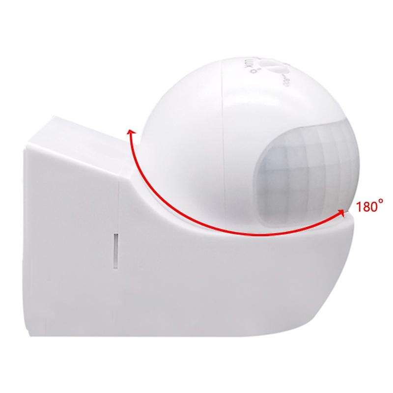 Motion Sensor 110V-230V Motion Detector Automatic Infrared PIR Sensor 180 Degree Rotating Outdoor Ti