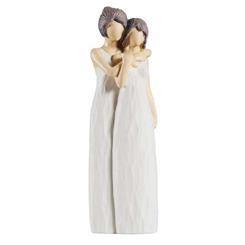 Mother and Daughter Figurines, Mother Daughter Hugging Figurine Statues, Mother Daughter Gifts, Home