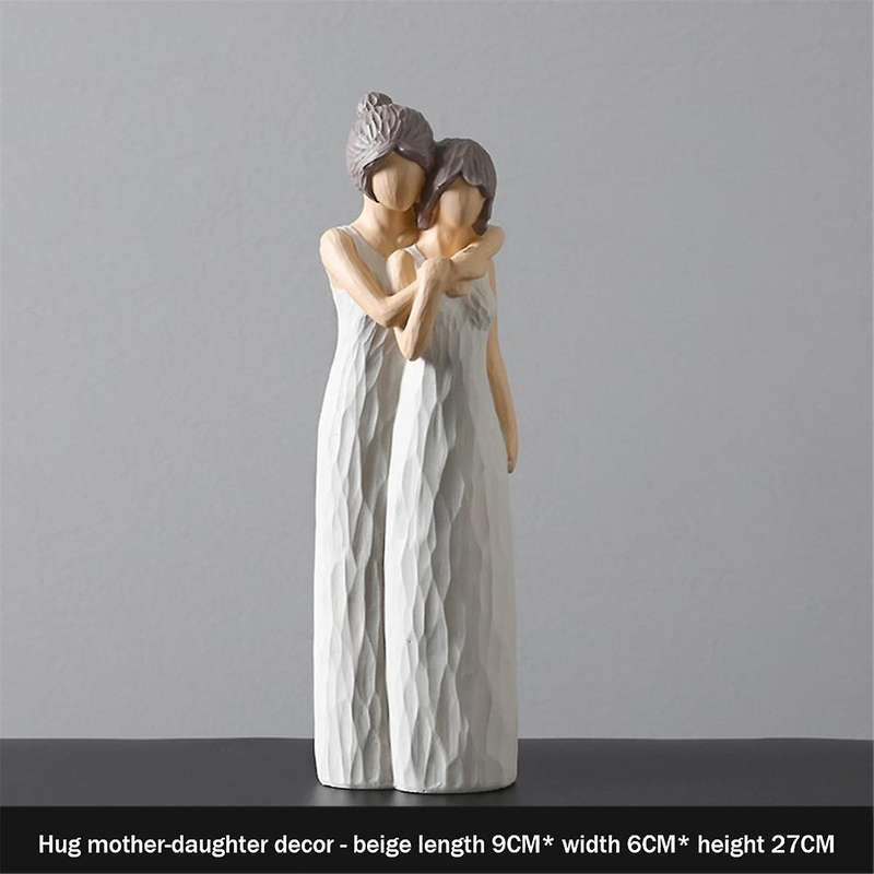 Mother and Daughter Figurines, Mother Daughter Hugging Figurine Statues, Mother Daughter Gifts, Home