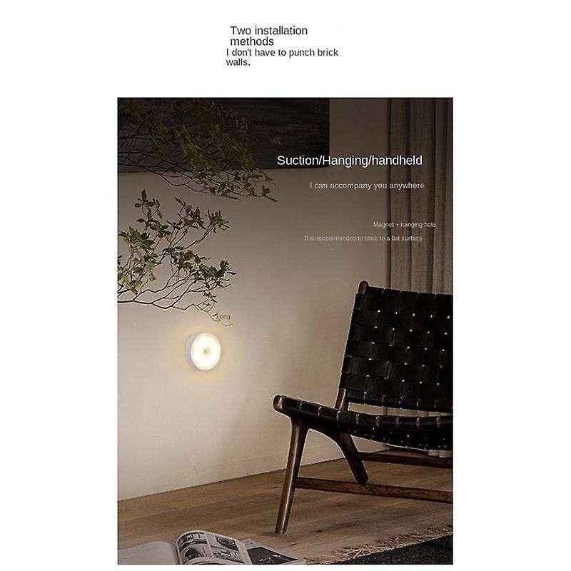 Motion Sensor Led Light Usb Nightlights Chargeable Lamp for Kitchen Bedroom Stairs Hallway Cabinet