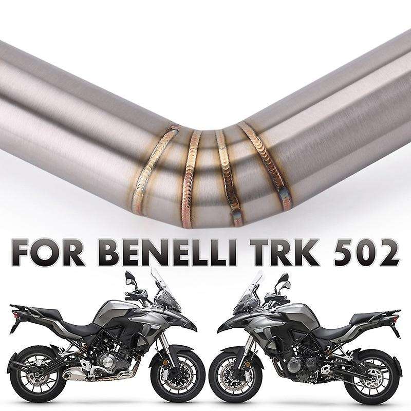 Moto Escape System Motorcycle Exhaust Middle Link Pipe Stainless Steel Modified for 502C Eliminator