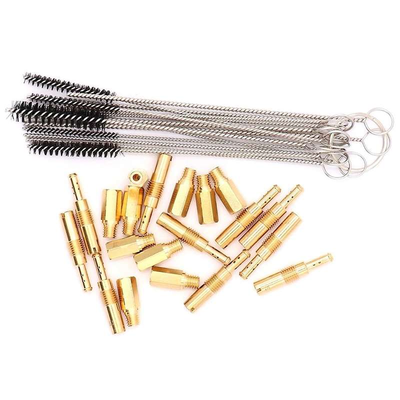 Moto Carburetor Carbon Dirt Jet Cleaner Brush Kit for PWK PE PWM CVK Carburetor Float Converter Noz