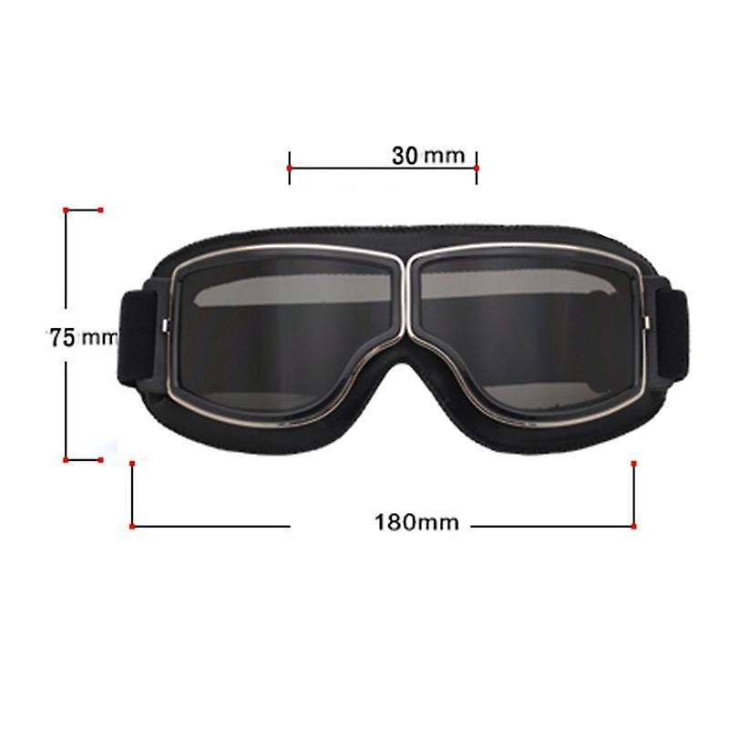 Motocross Goggles Helmet Pilot Scooter Retro Moto Outdoor Bike Riding Sunglasses Retro Motorcycle Gl