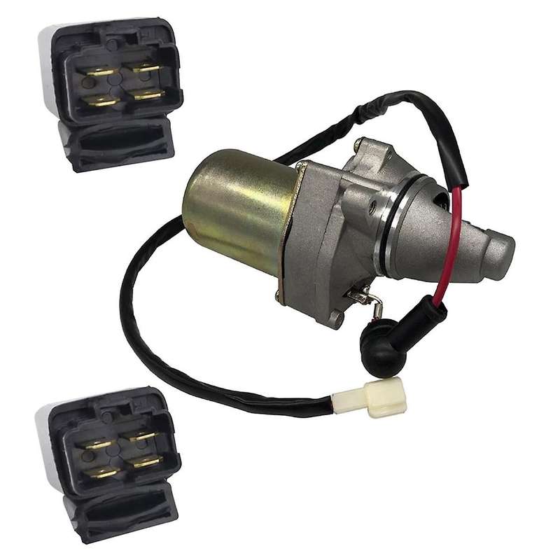 Motor & Relay for Atv Lt80 Quadsport 1987-2006 Atv Kfx80 2003-2006, 31100-40b01 31100-40b00