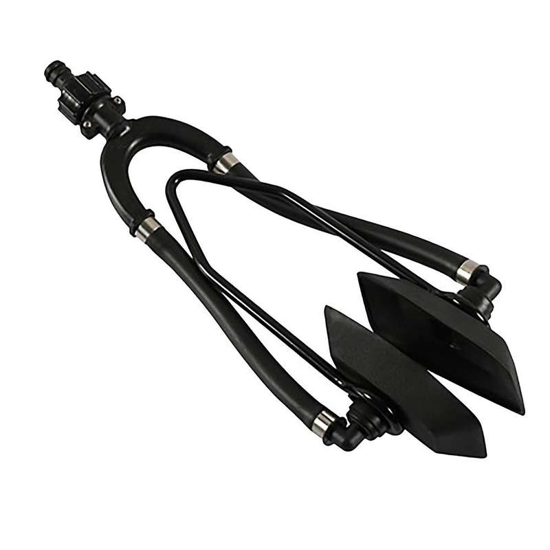Motor Cleaner Bracket Ship Supplies Universal Dual Water Feed Rectangular Muff Motor Flusher for Boa