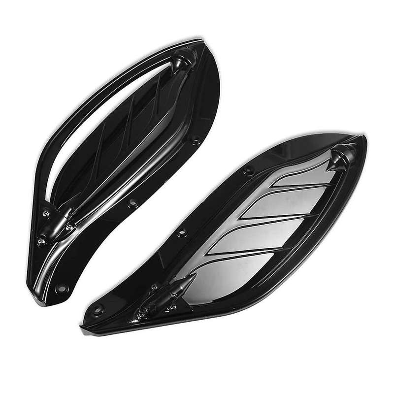 Motorbike Adjustable Side Wing Windshield Air Deflector Fairing for Glide 96-13 Street