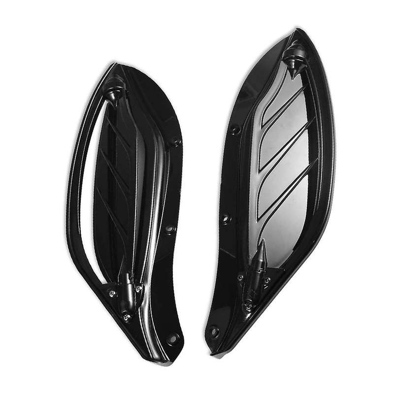 Motorbike Adjustable Side Wing Windshield Air Deflector Fairing for Glide 96-13 Street
