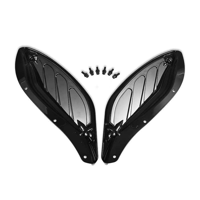 Motorbike Adjustable Side Wing Windshield Air Deflector Fairing for Glide 96-13 Street