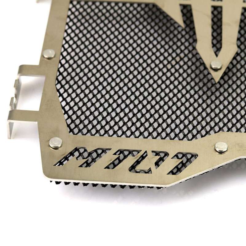 Motorbike Radiator Grille Grill Protective Guard Cover for FZ-07 2014-2019 Black