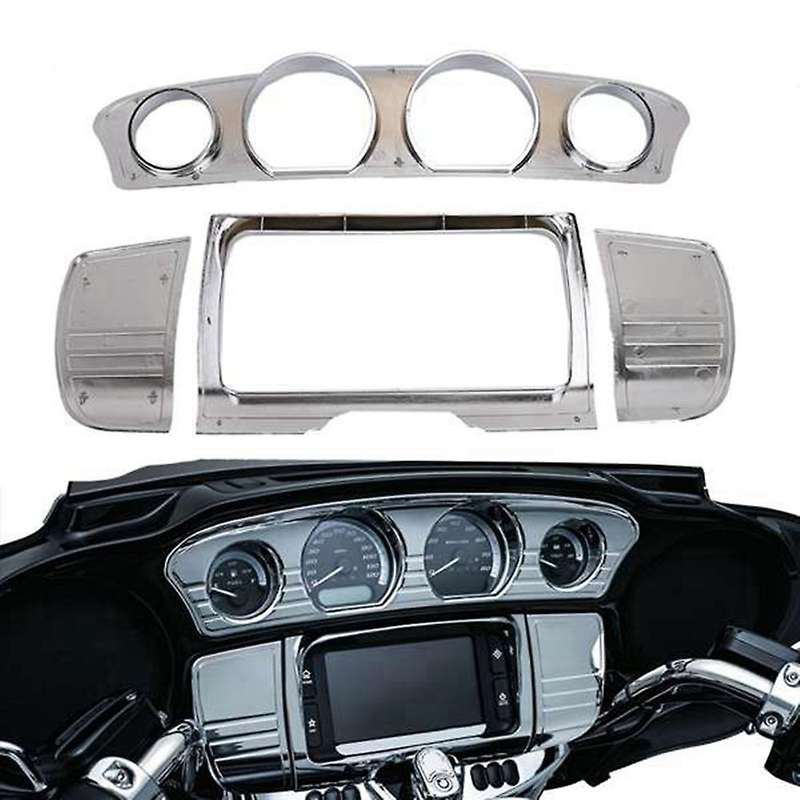 Motorbike Instrument Surround Gauge Panel Adhesive Cover Trim Kit for Street Ultra Limited Tri Glide